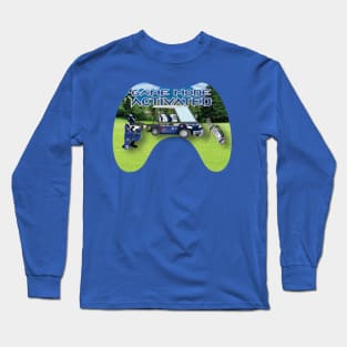 Game Mode Activated blue and silver on Golf Course Long Sleeve T-Shirt